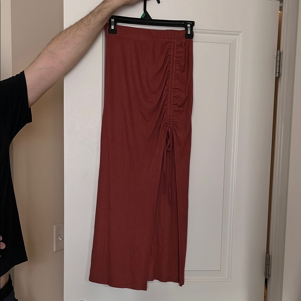 Lulu's Terracotta Maxi Skirt